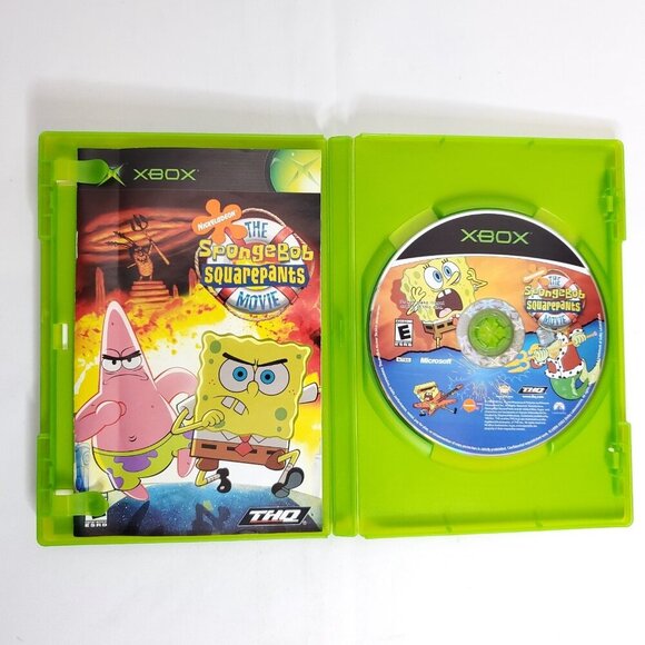 XBox Spongebob Squarepants Bundle Movie Lights Camera Action Battle Bikini Botto - Picture 3 of 10
